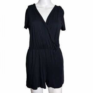 H&M Black Short Sleeve Romper Small